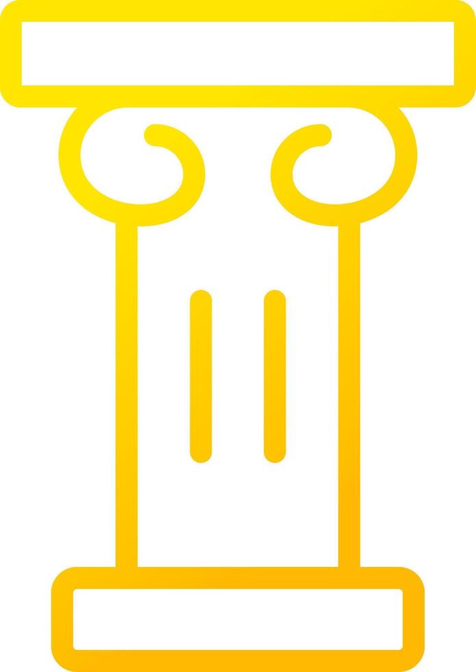 conception d'icône créative de pilier vecteur