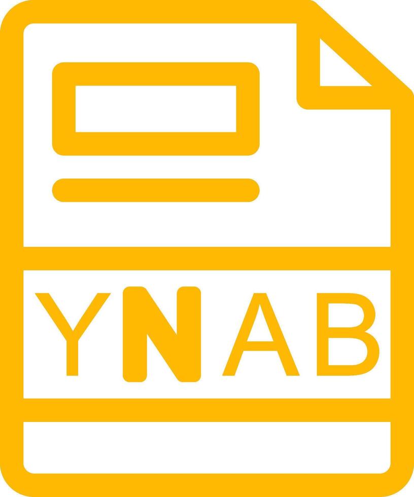 ynab Créatif icône conception vecteur