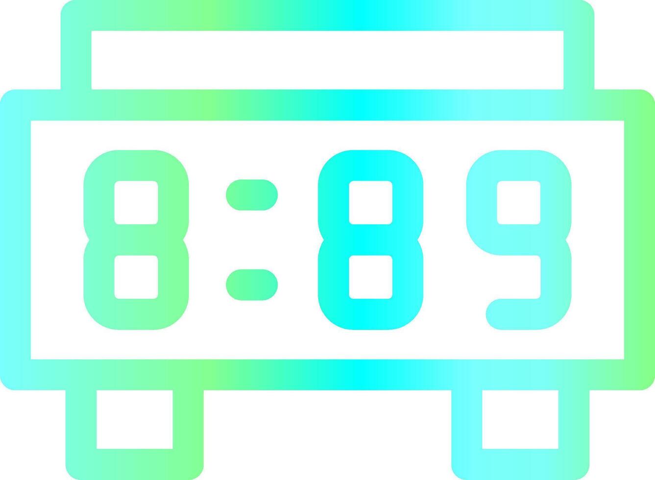 conception d'icône créative d'horloge numérique vecteur
