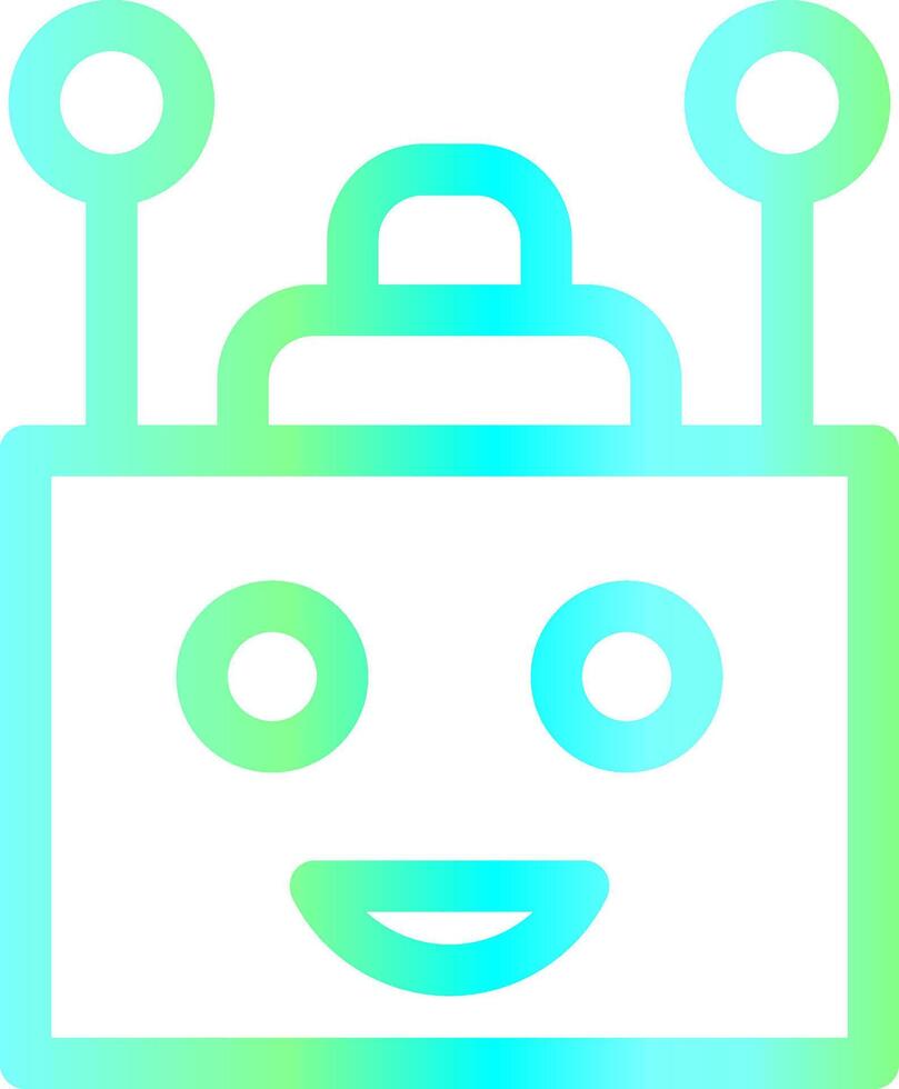 conception d'icône créative chatbot vecteur