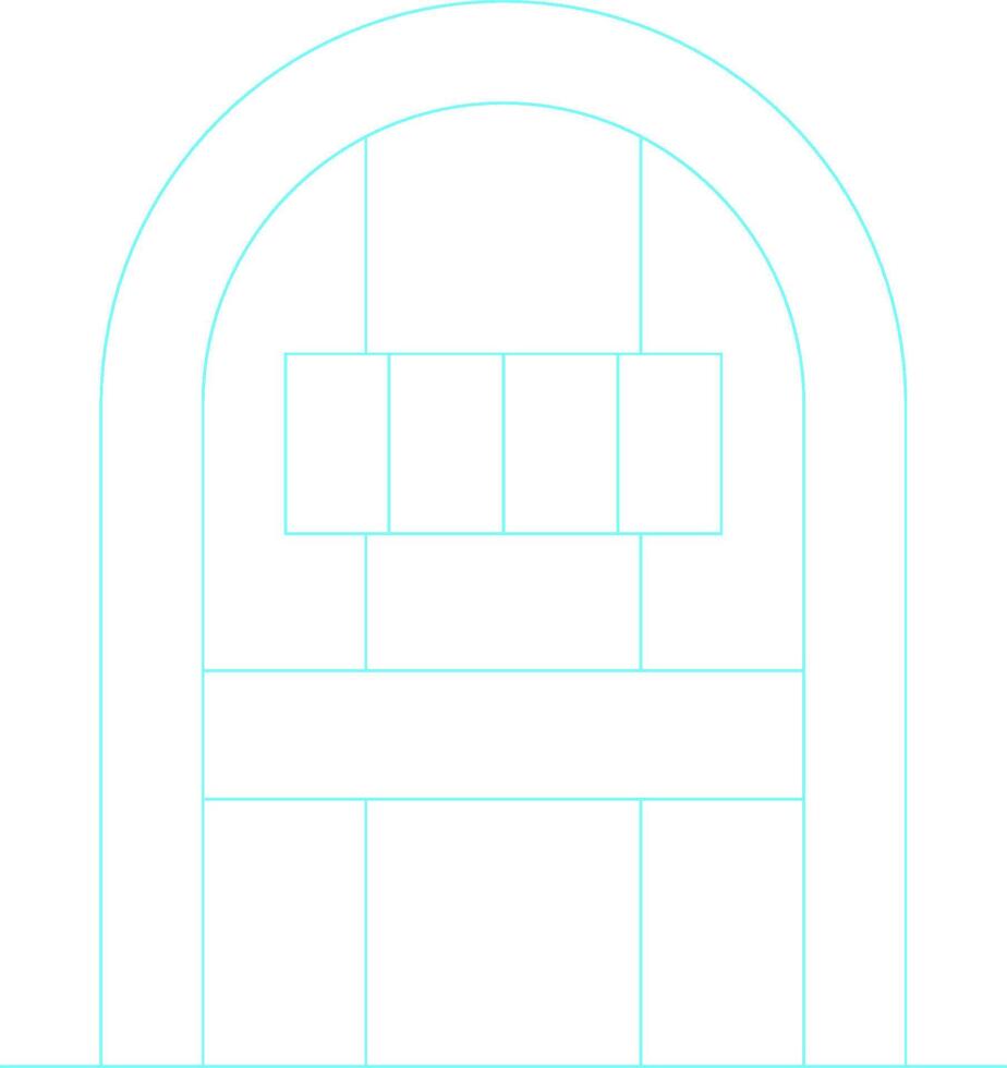 conception d'icône créative de donjon vecteur