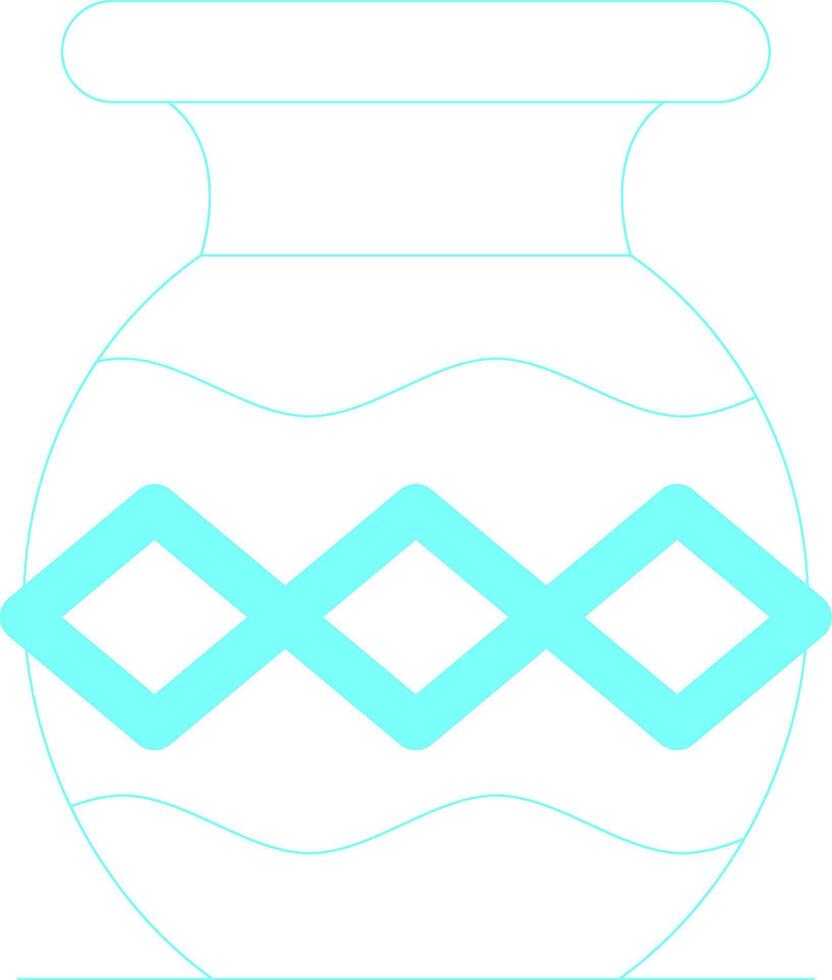 conception d'icônes créatives de vases vecteur