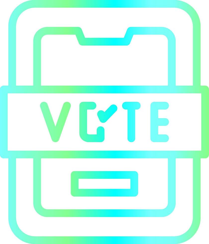 voter la conception d'icônes créatives vecteur