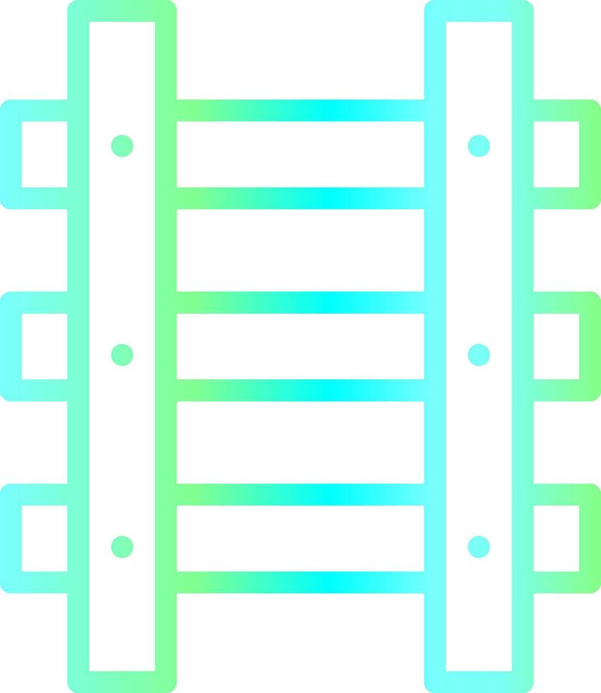 conception d'icônes créatives de voies ferrées vecteur