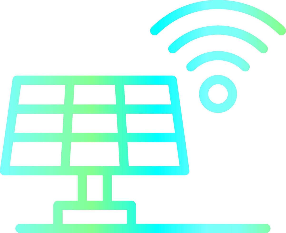 conception d'icône créative de panneau solaire vecteur