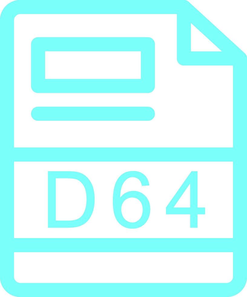 d64 Créatif icône conception vecteur