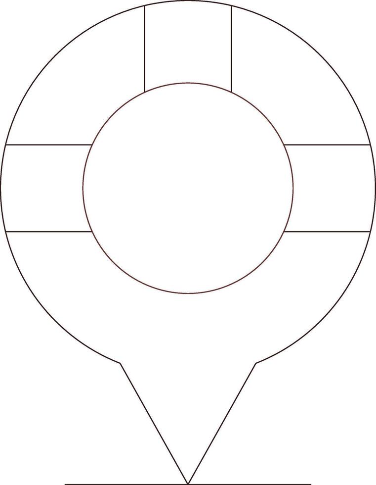 conception d'icône de création d'emplacement vecteur