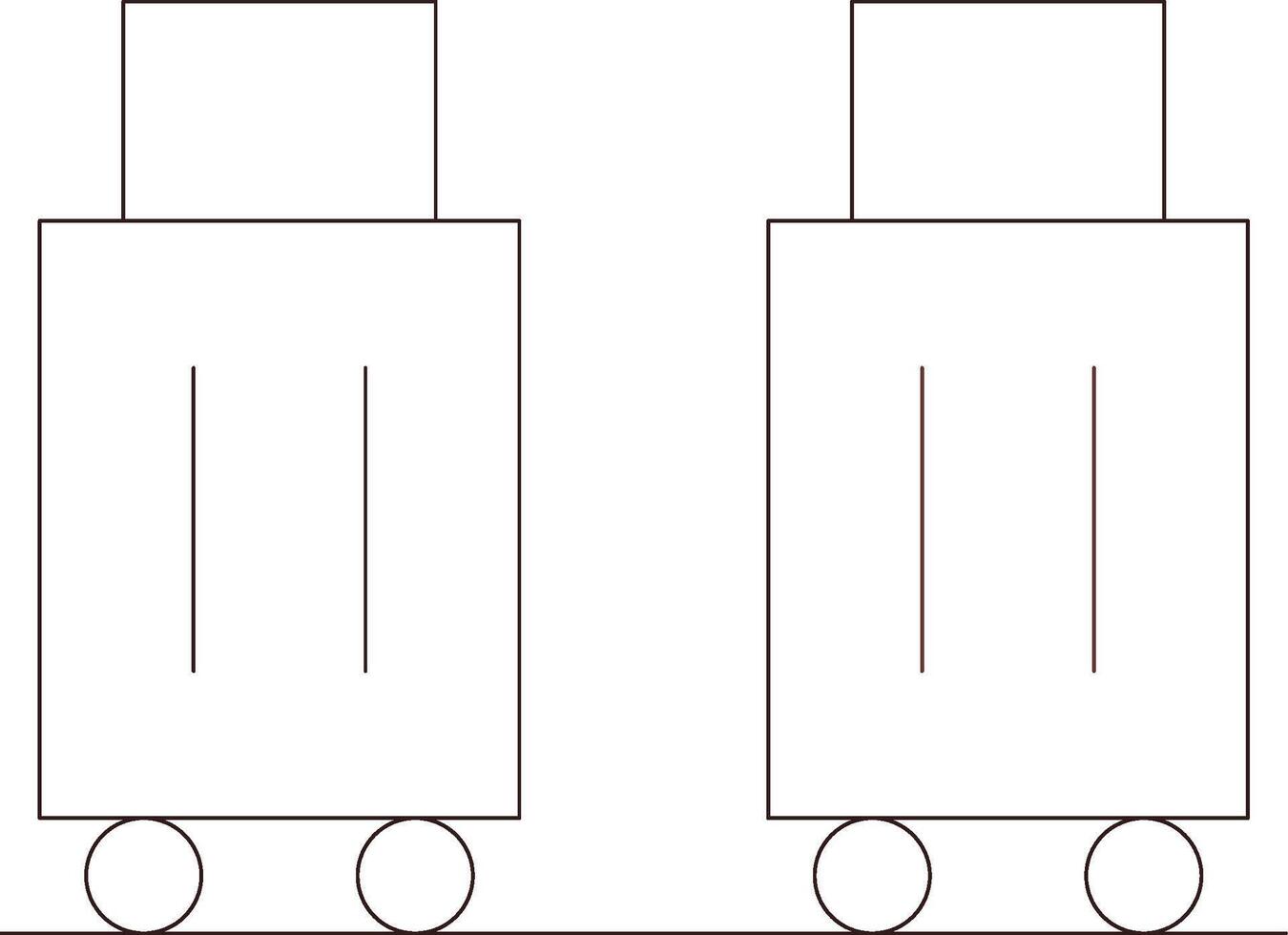 conception d'icône créative de bagages vecteur