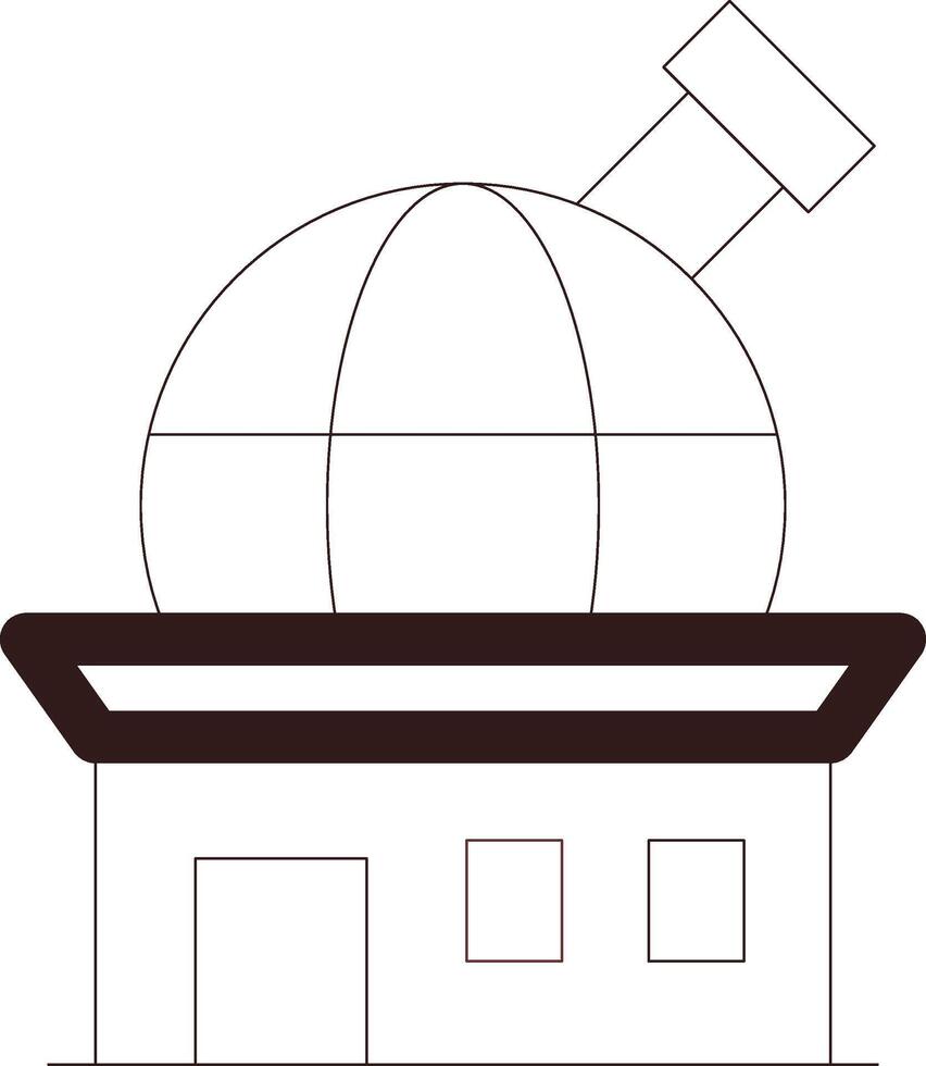 conception d'icônes créatives d'observatoire vecteur