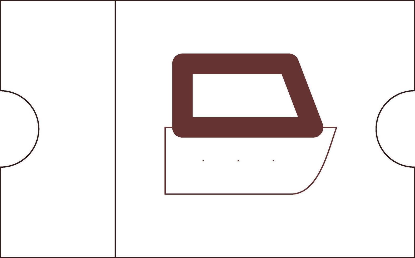 conception d'icône créative de billet vecteur