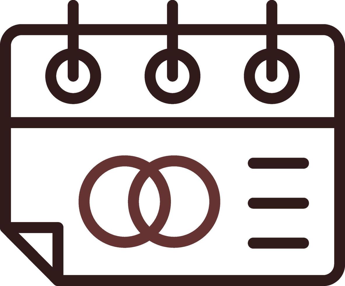 conception d'icône créative de jour de mariage vecteur