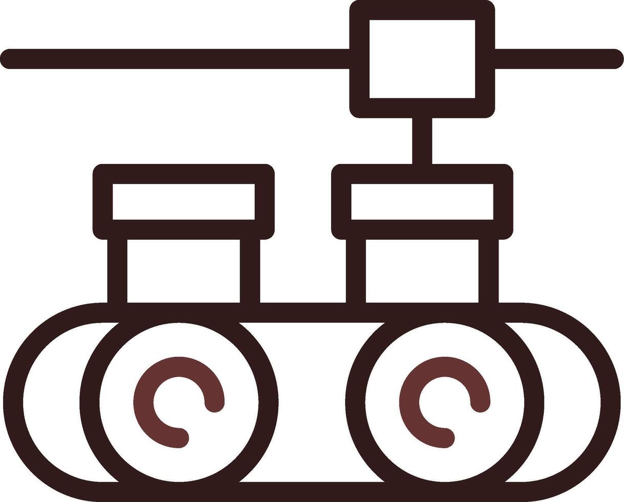 conception d'icône créative de bande transporteuse vecteur