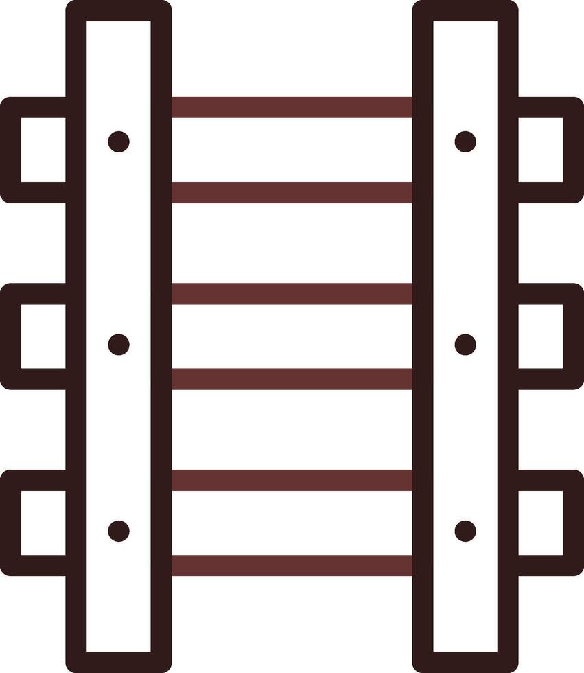 conception d'icônes créatives de voies ferrées vecteur