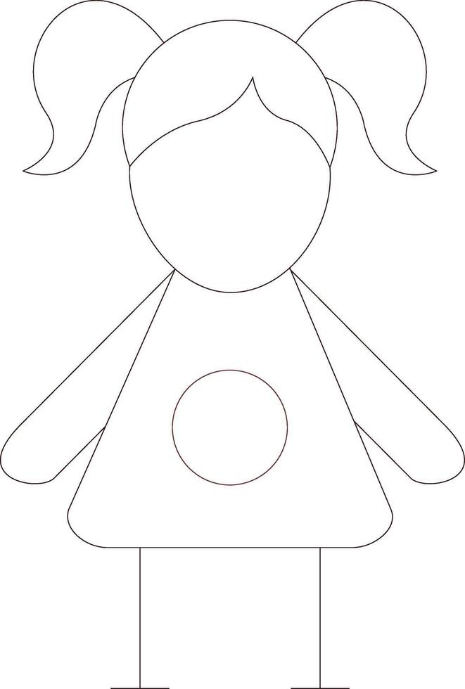 poupée Créatif icône conception vecteur