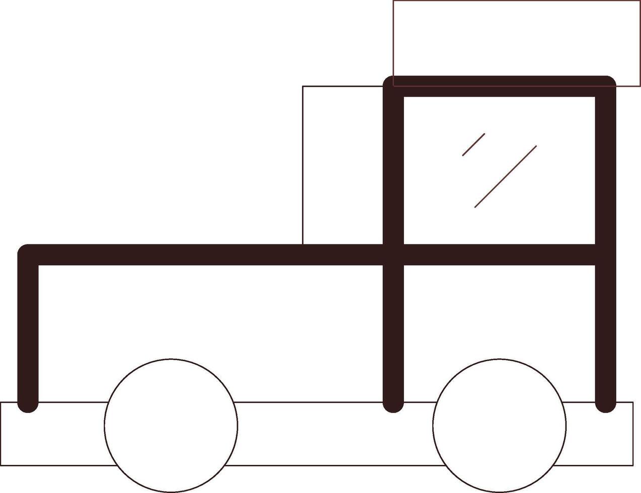 ramasser un camion Créatif icône conception vecteur