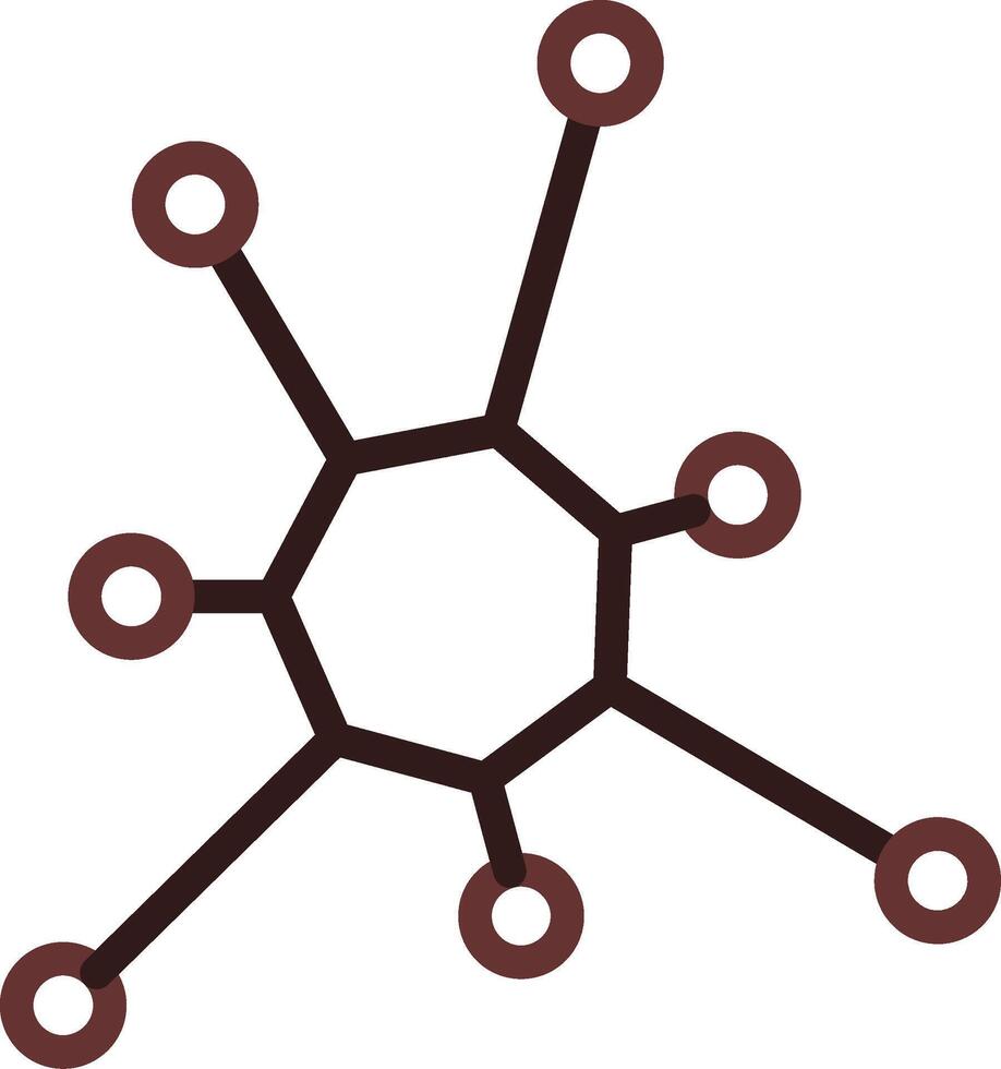 conception d'icône créative de molécule vecteur