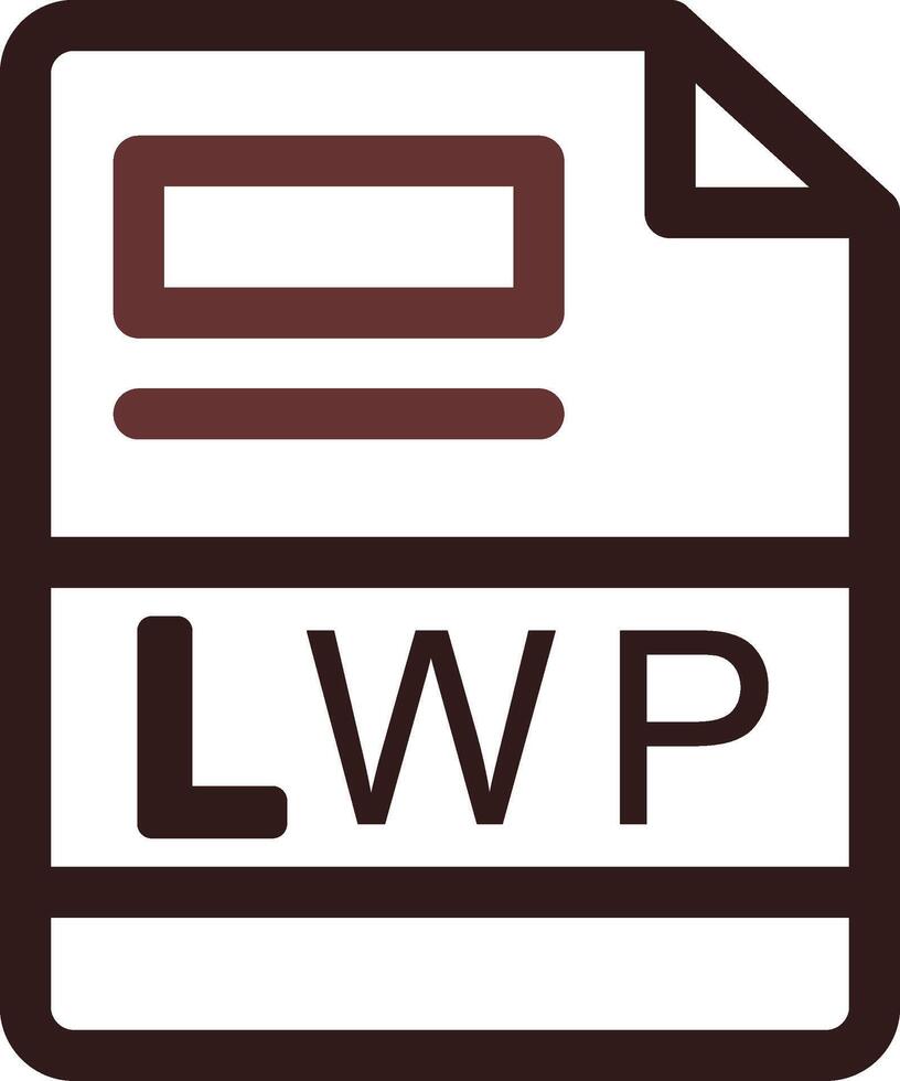 lwp Créatif icône conception vecteur