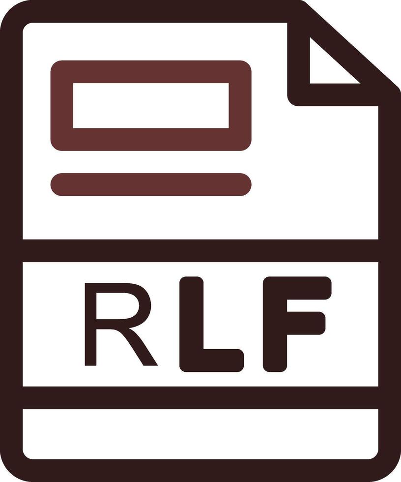 RLF Créatif icône conception vecteur