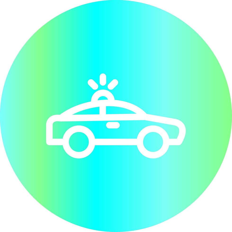 conception d'icône créative de voiture de police vecteur