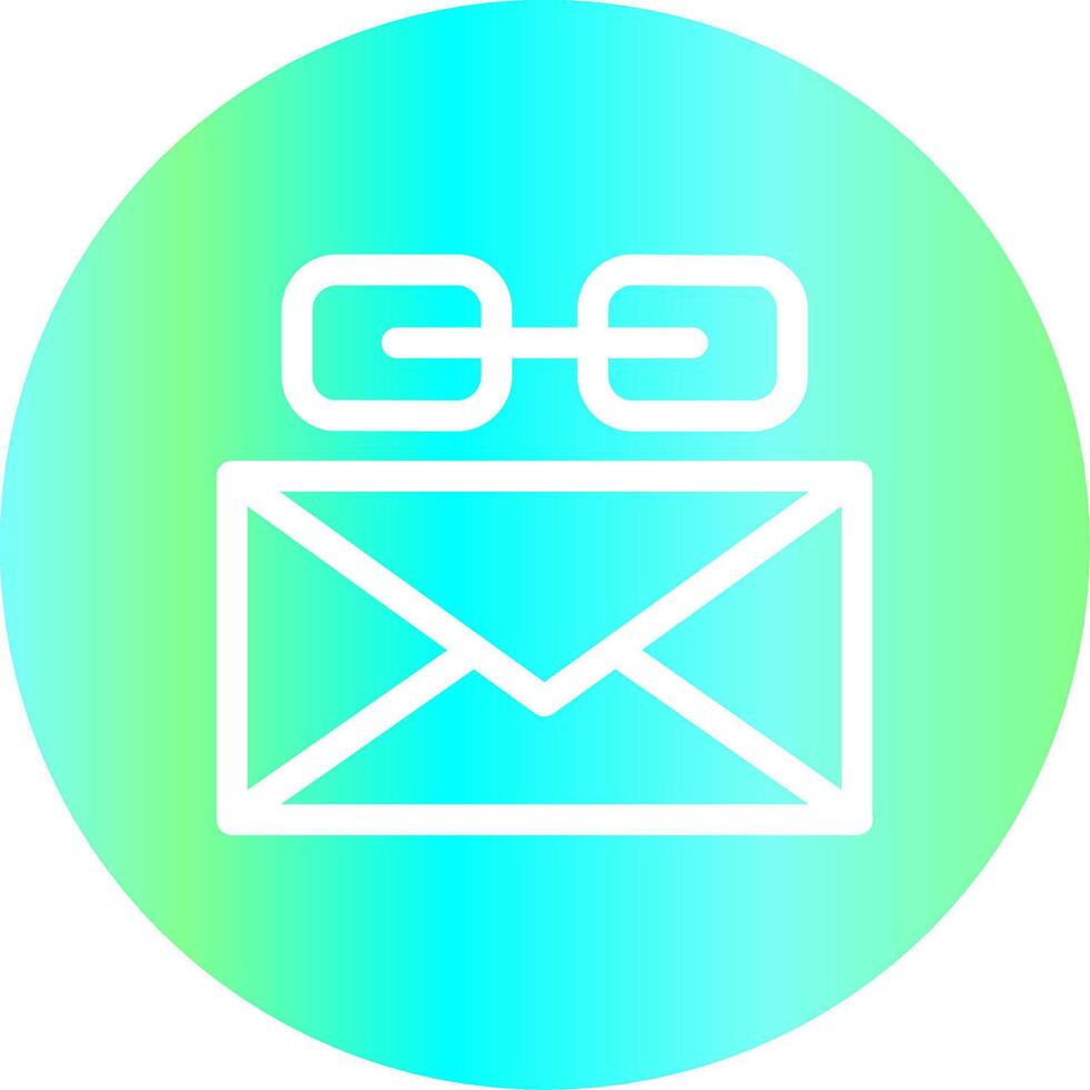 conception d'icône créative de lien e-mail vecteur