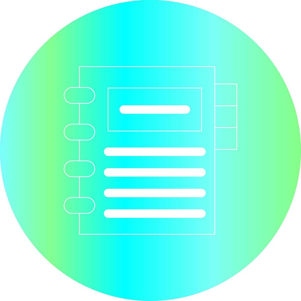 conception d'icônes créatives de l'ordre du jour vecteur