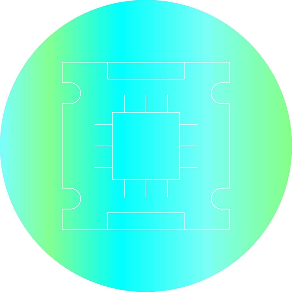 conception d'icône créative de processeur vecteur