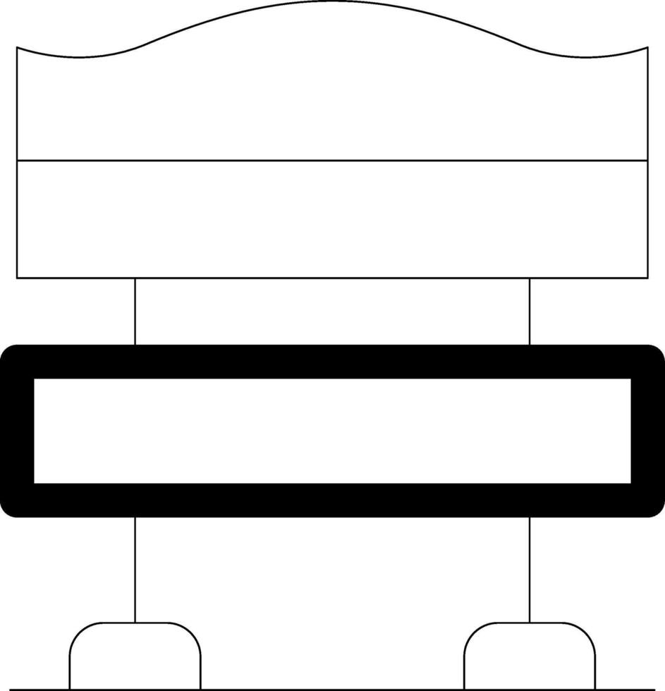 conception d'icônes créatives de banc vecteur