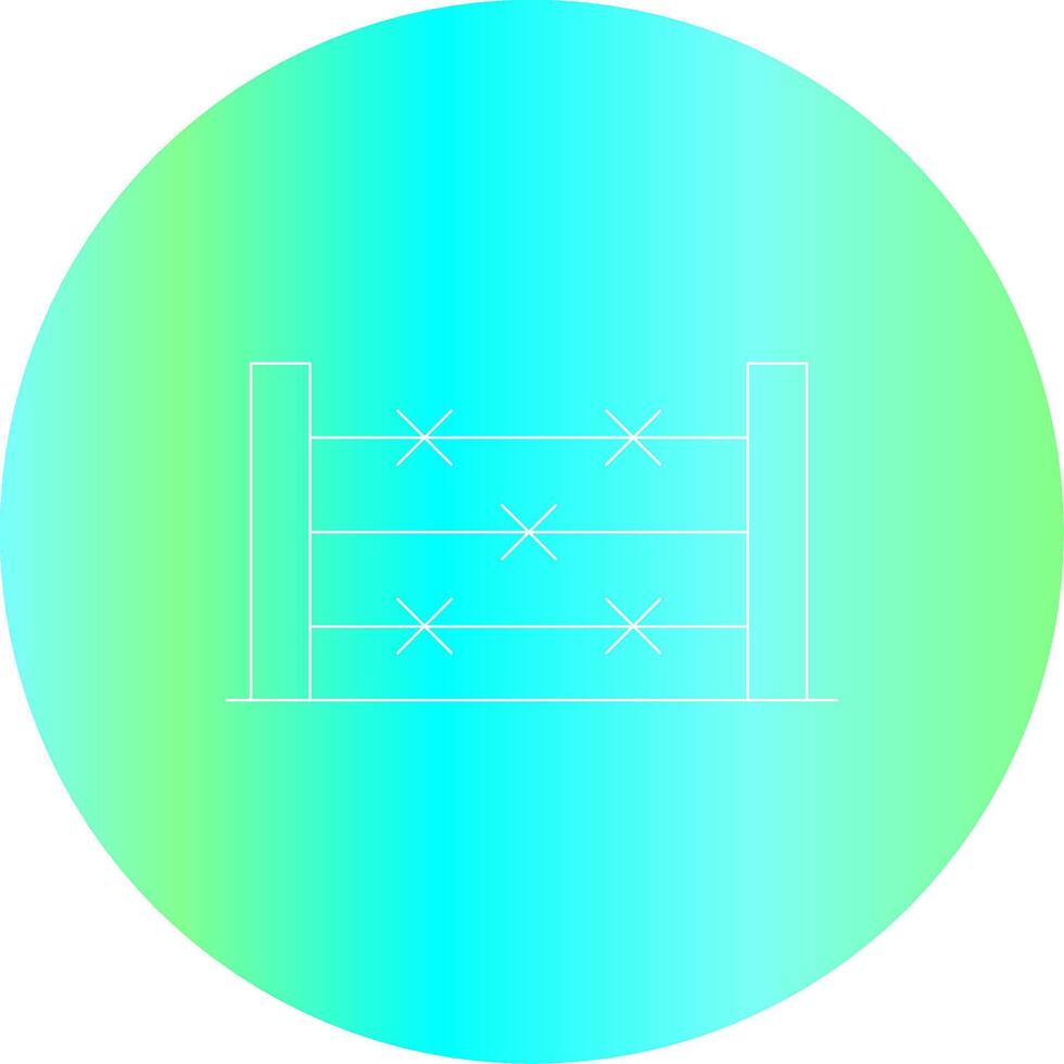 conception d'icône créative de fil de fer barbelé vecteur