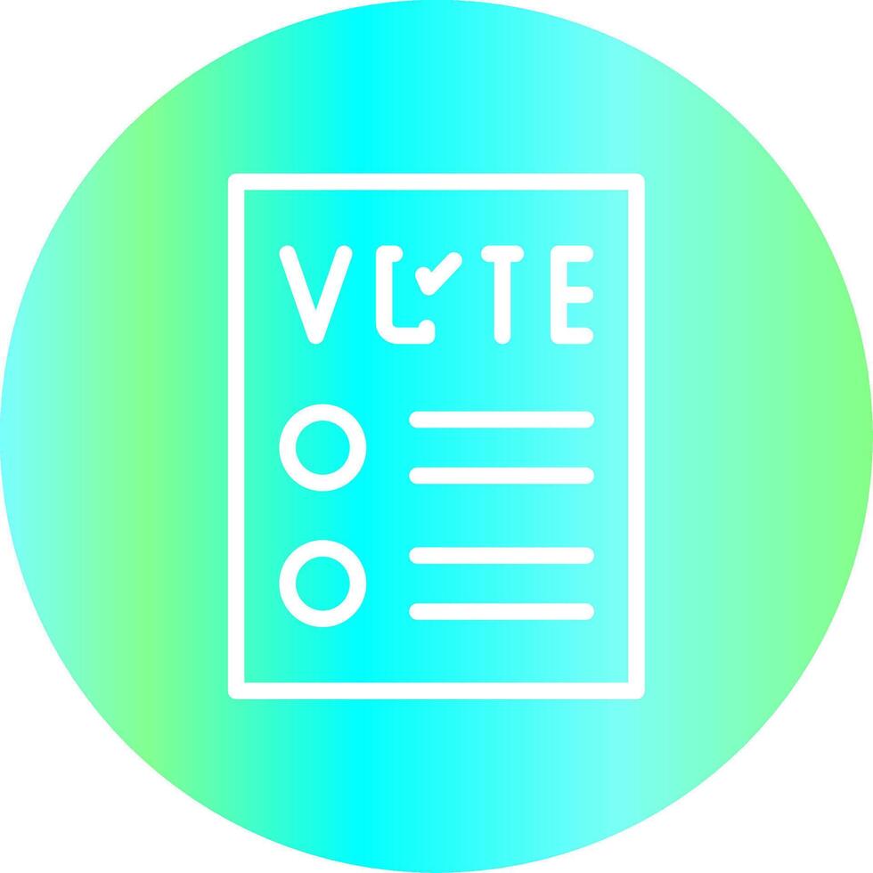 conception d'icône créative de bulletin de vote vecteur