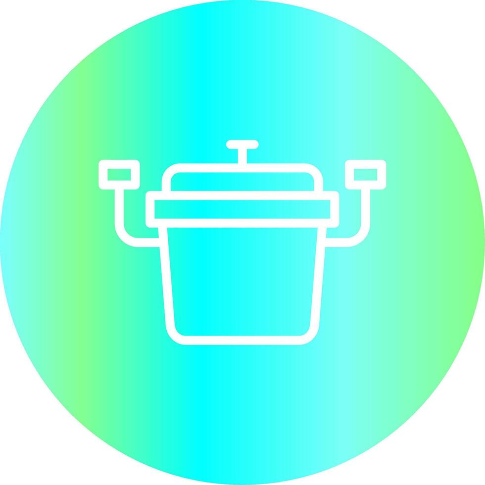 conception d'icône créative de pot vecteur