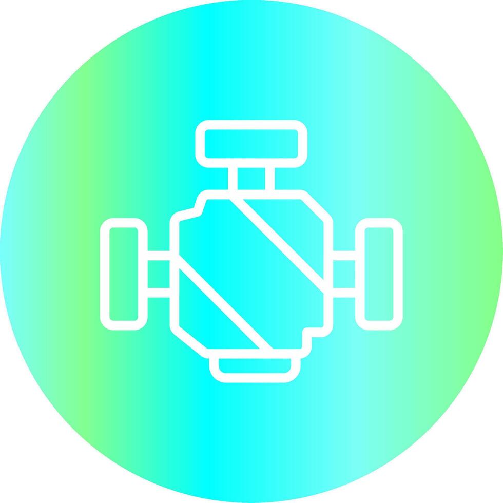 conception d'icône créative de moteur de voiture vecteur