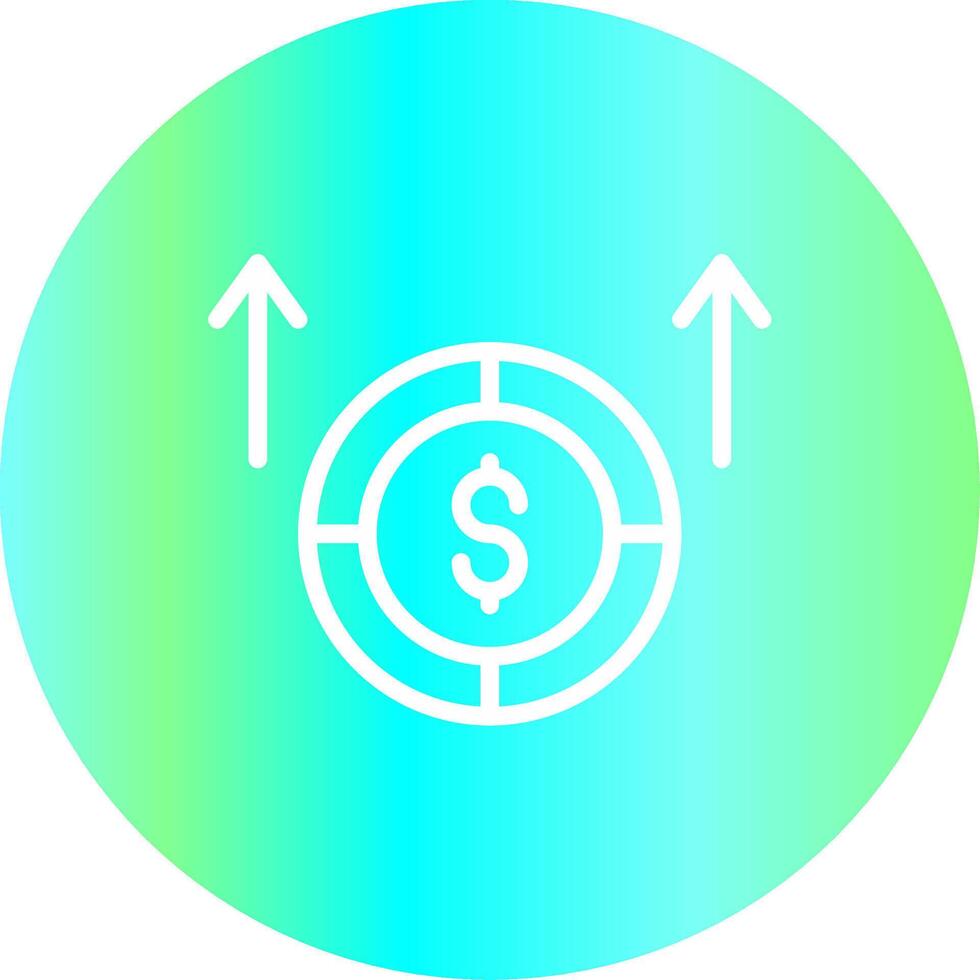 conception d'icône créative de flux de trésorerie vecteur