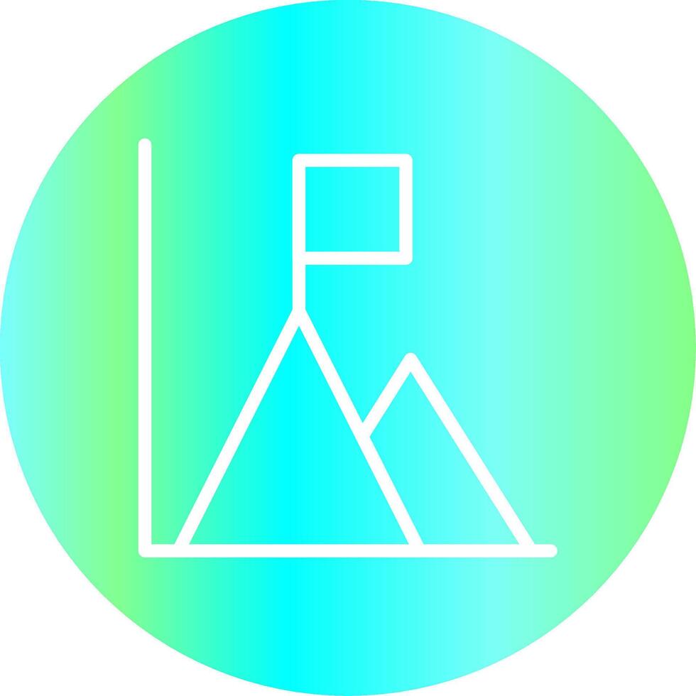 Triangle bar Créatif icône conception vecteur