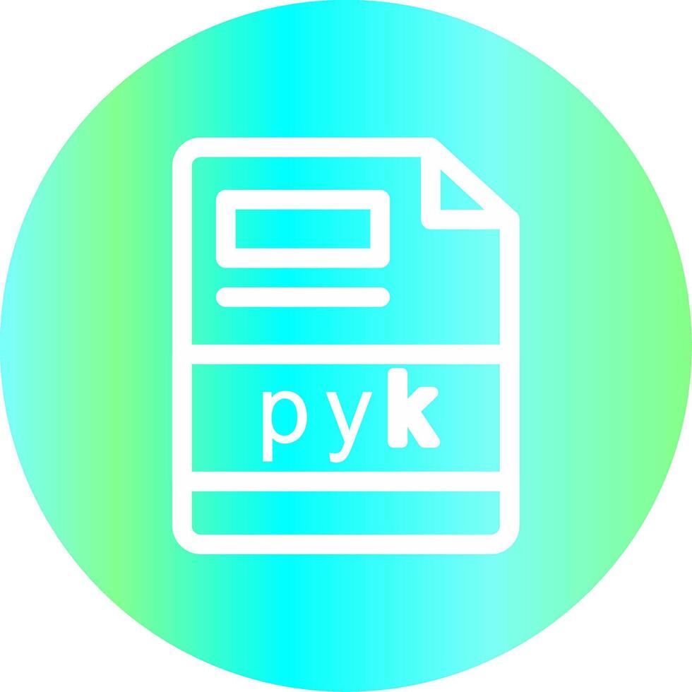 pyk Créatif icône conception vecteur