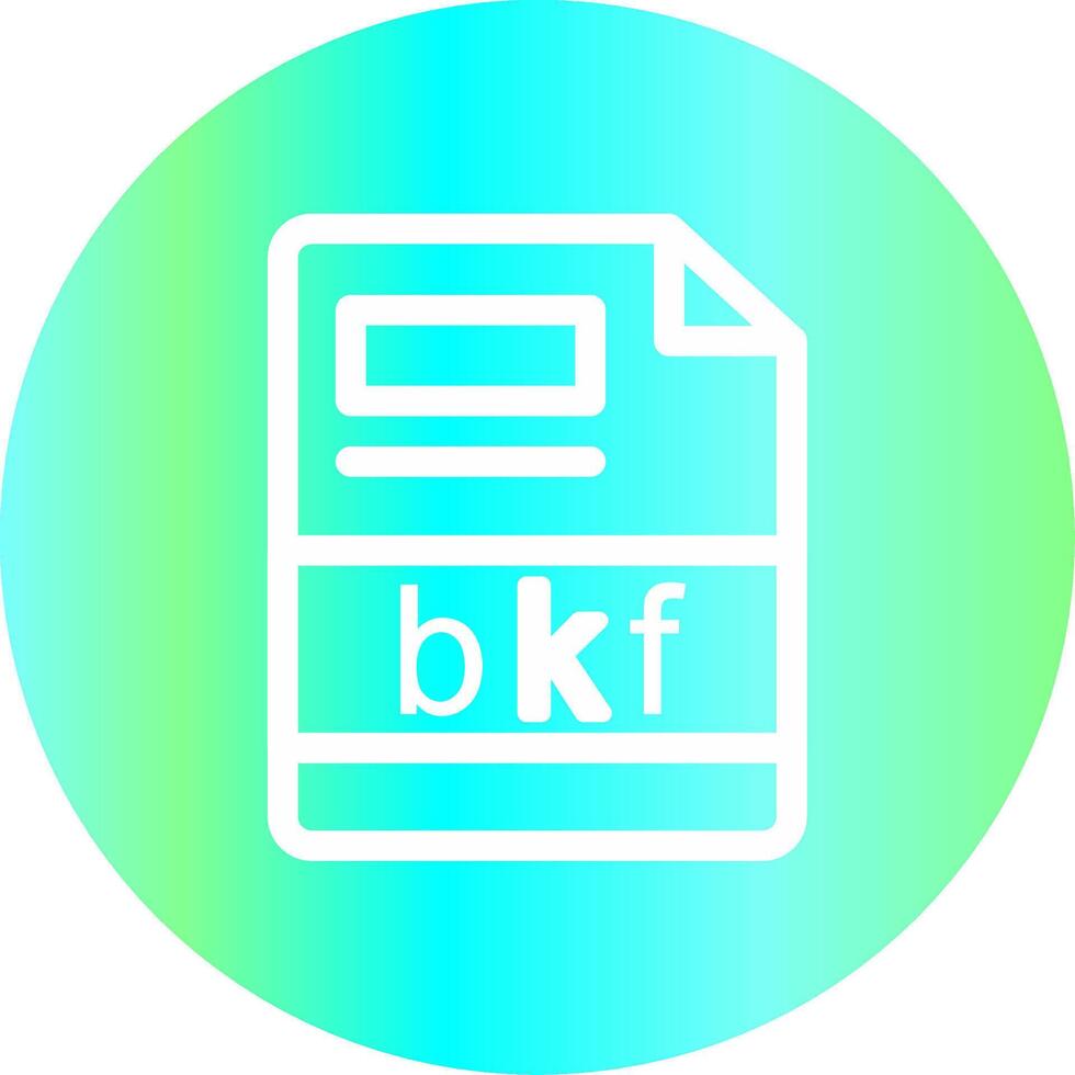 bkf Créatif icône conception vecteur