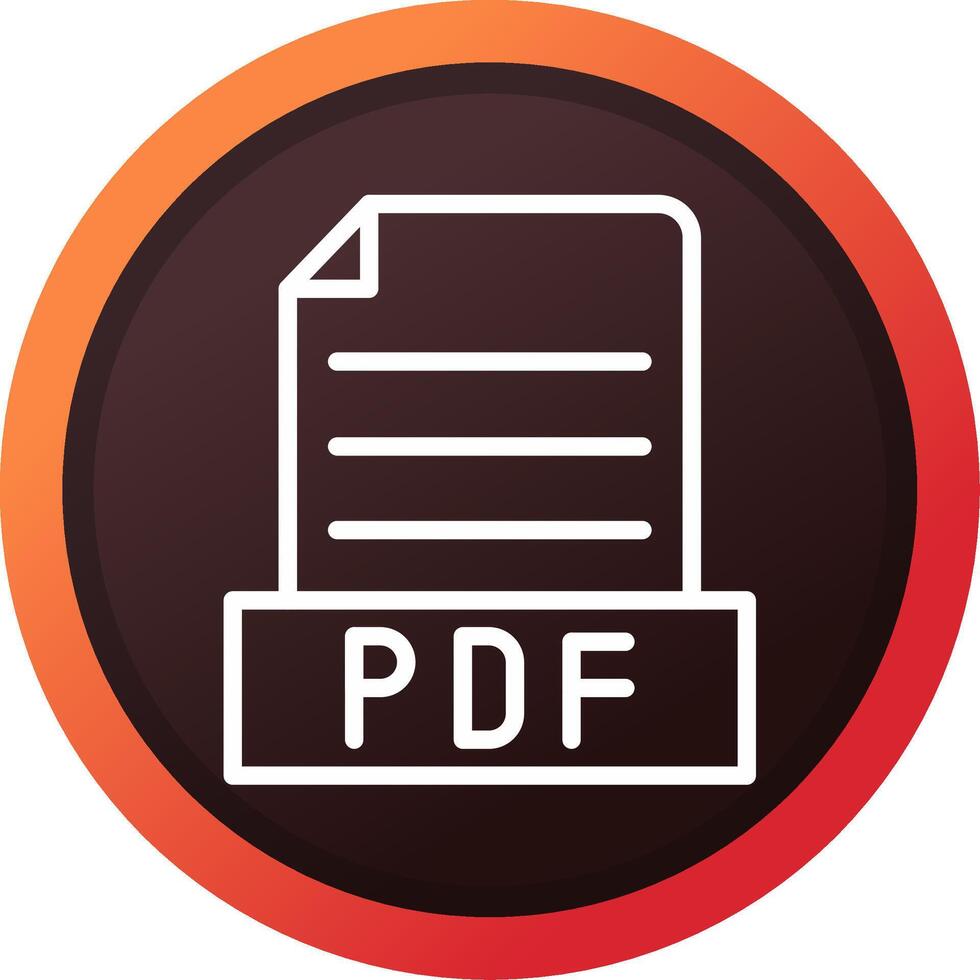 pdf Créatif icône conception vecteur
