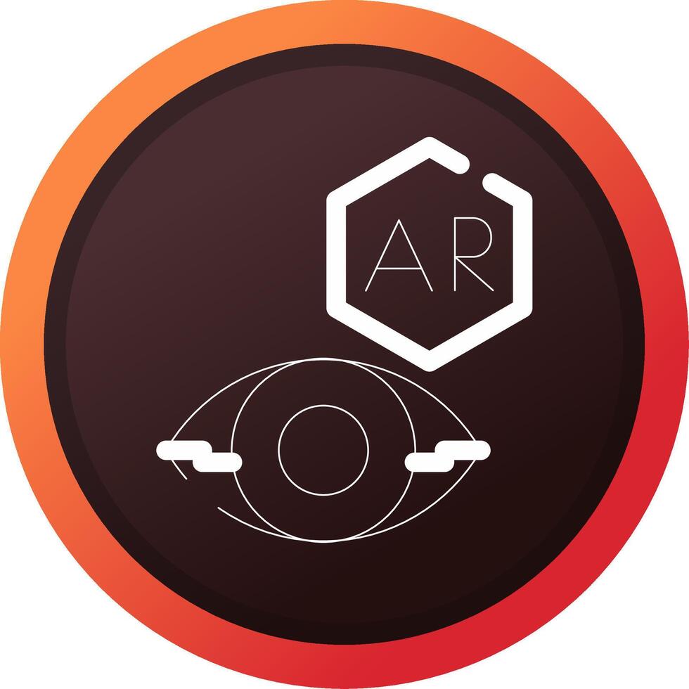 ar contact lentille Créatif icône conception vecteur