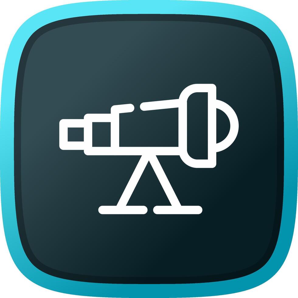 conception d'icône créative de télescope vecteur