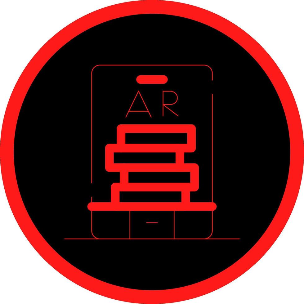 ar dégringoler blocs Créatif icône conception vecteur