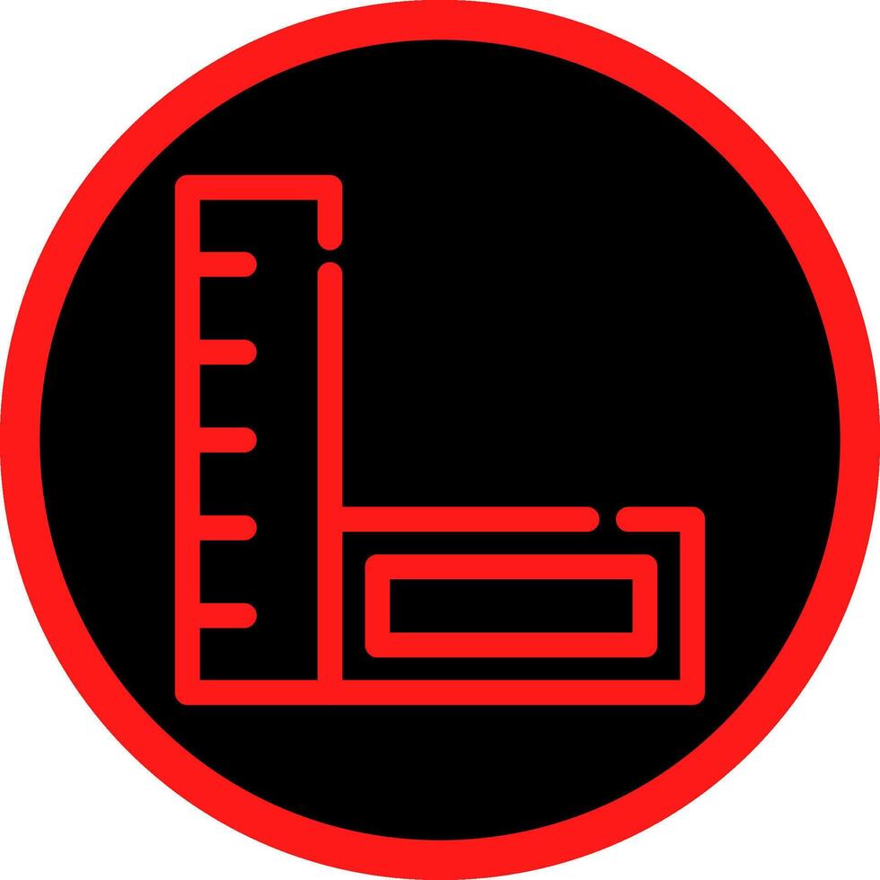 conception d'icône créative règle vecteur