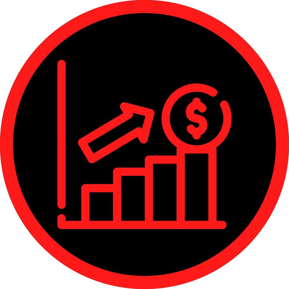 conception d'icône créative de profit vecteur