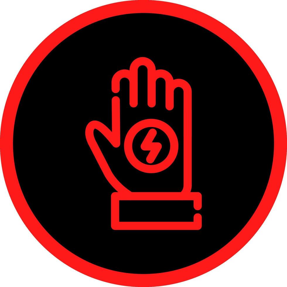 conception d'icône créative de gant vecteur