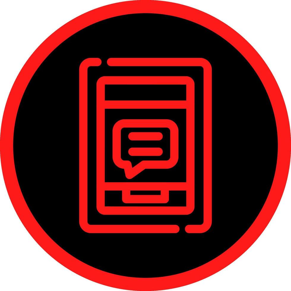 message sur la conception d'icônes créatives de téléphone vecteur