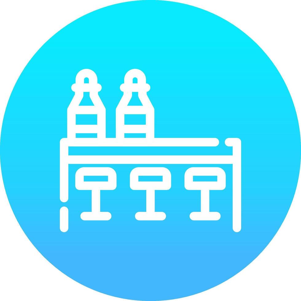 conception d'icône créative de table vecteur