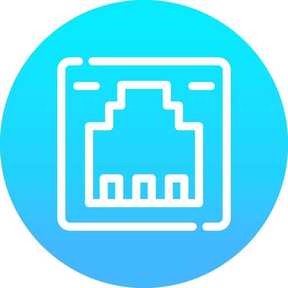 conception d'icône créative lan vecteur