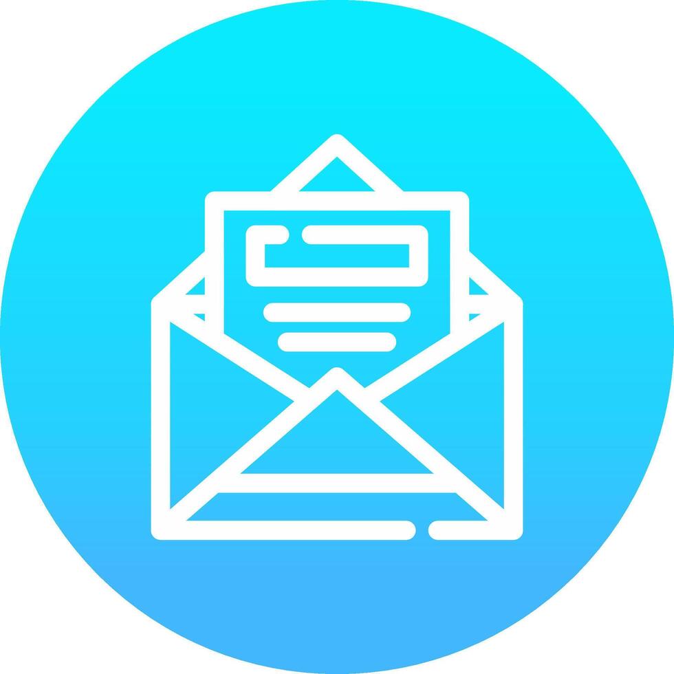 ouvert email Créatif icône conception vecteur