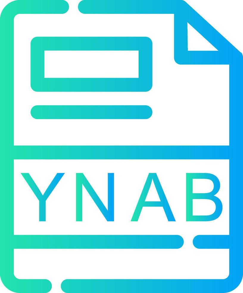 ynab Créatif icône conception vecteur