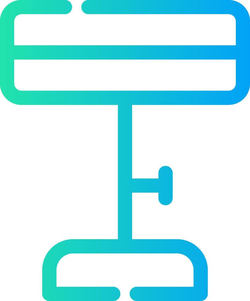 conception d'icône créative de tabouret de bar vecteur