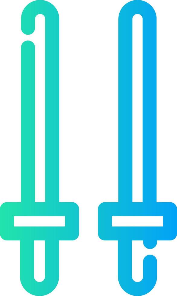 conception d'icônes créatives d'escrime vecteur