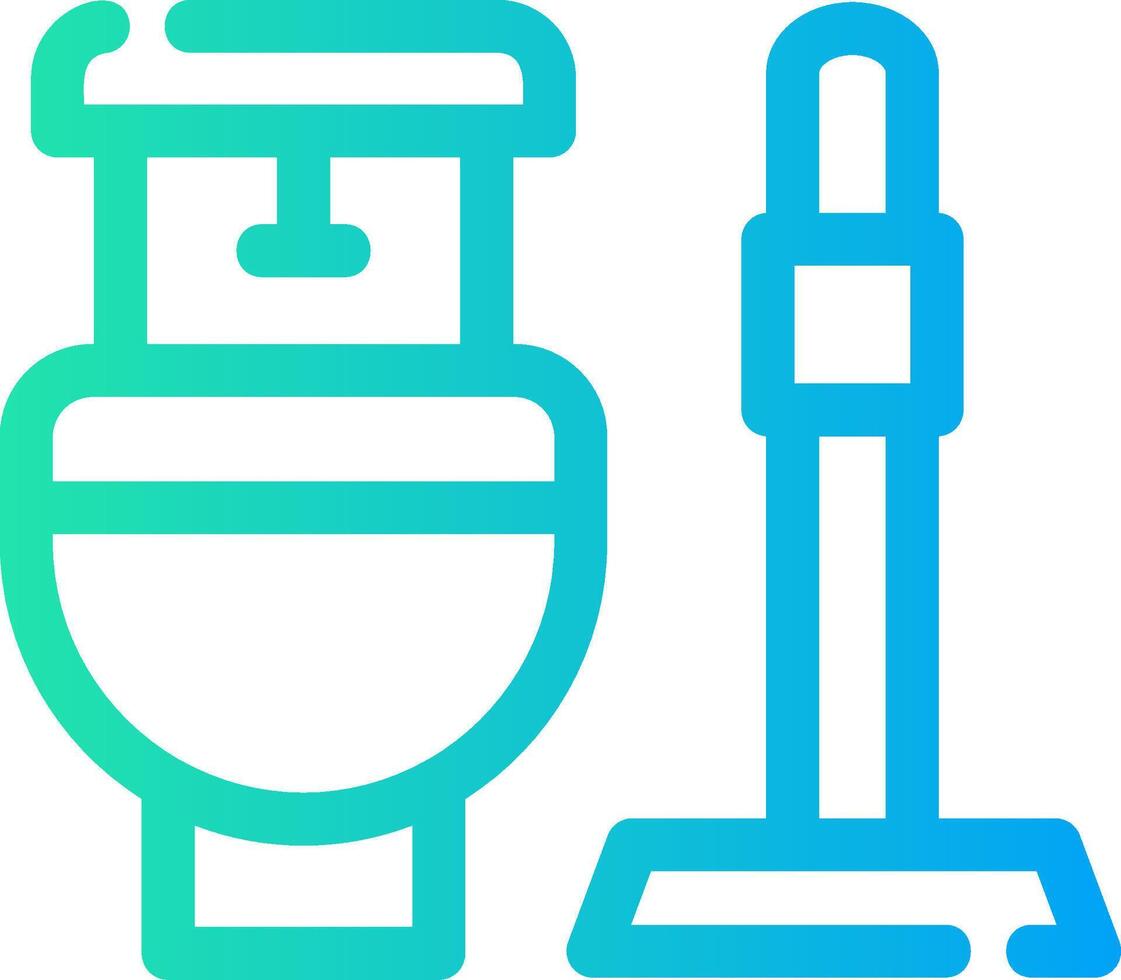 conception d'icônes créatives de toilettes vecteur